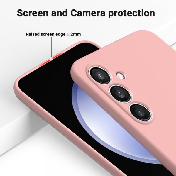 Samsung Galaxy S24 FE Deksel med Stropp Silikon Rosa