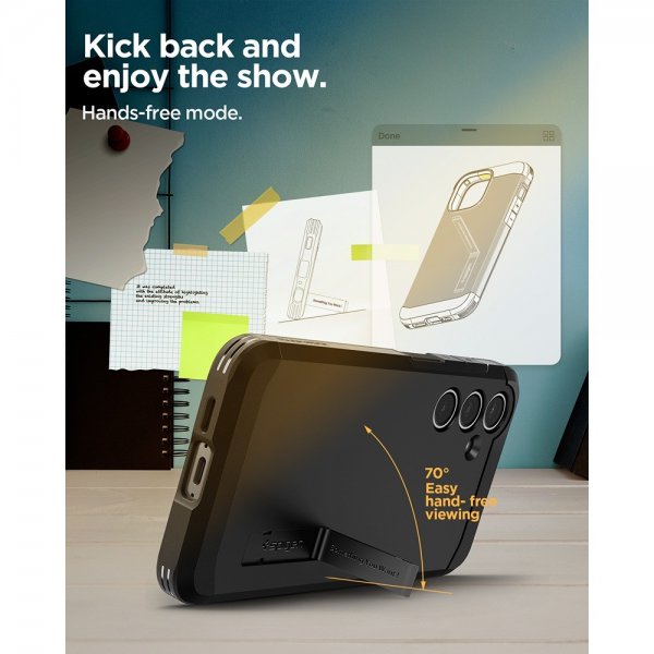 Spigen Samsung Galaxy S24 FE Deksel Tough Armor Svart