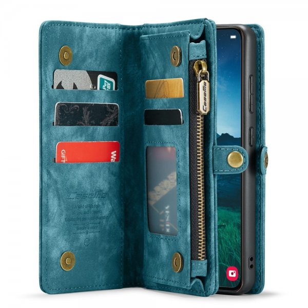 CaseMe Samsung Galaxy S24 Etui 008 Series Avtakbart Deksel Blå