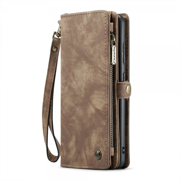 CaseMe Samsung Galaxy S24 Etui 008 Series Avtakbart Deksel Brun