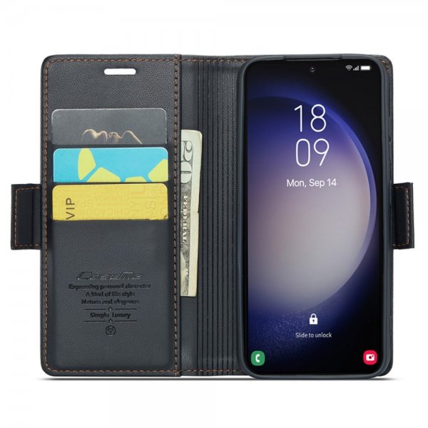 CaseMe Samsung Galaxy S24 Etui 023 Series Svart