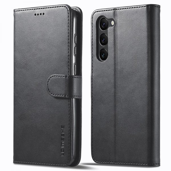 Lc.Imeeke Samsung Galaxy S24 Etui med Kortlomme stativfunksjon Svart