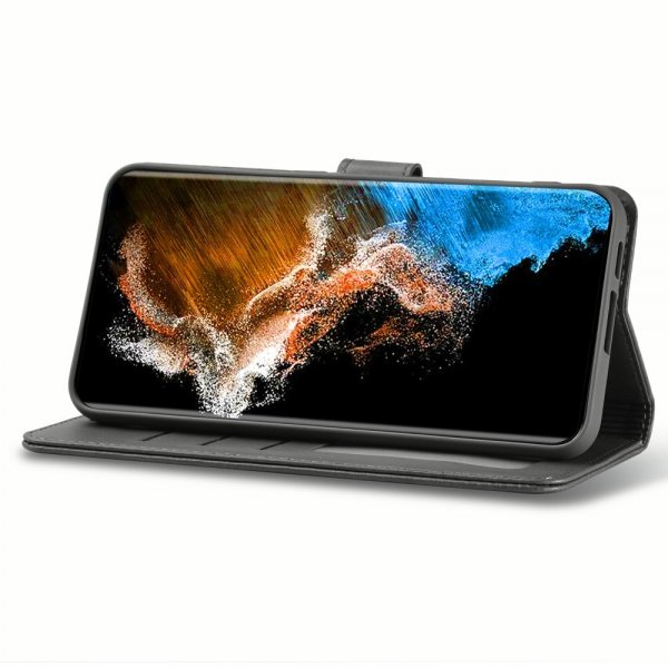 Lc.Imeeke Samsung Galaxy S24 Etui med Kortlomme stativfunksjon Svart