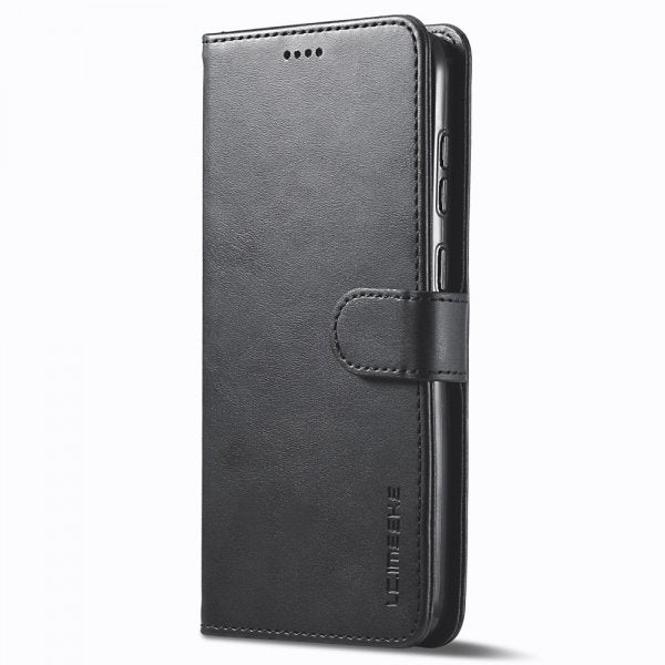 Lc.Imeeke Samsung Galaxy S24 Etui med Kortlomme stativfunksjon Svart