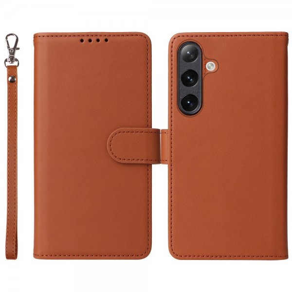 Betopnice Samsung Galaxy S24 Etui Avtagbart Deksel 005 Brun