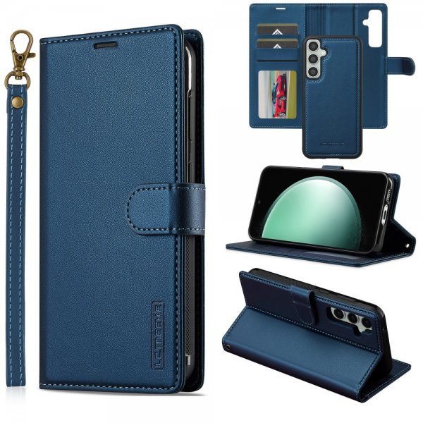 Lc.Imeeke Samsung Galaxy S24 Etui Avtagbart Deksel L2 Series MagSafe Blå