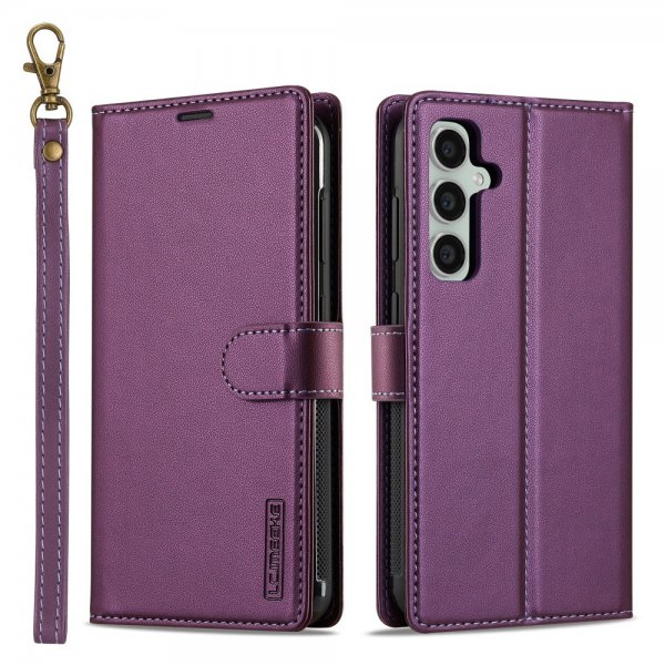 Lc.Imeeke Samsung Galaxy S24 Etui Avtagbart Deksel L2 Series MagSafe Lilla