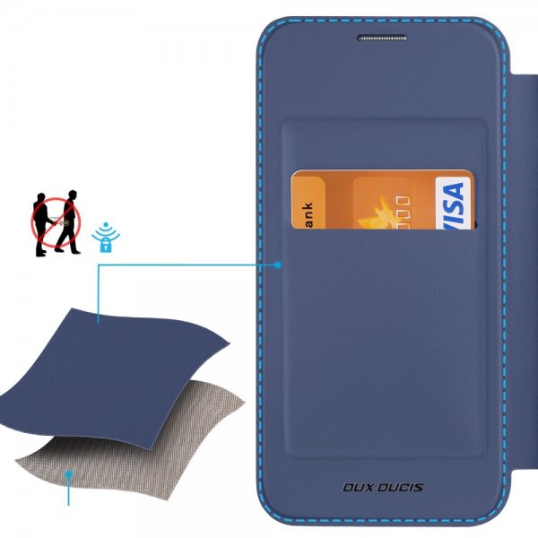 Dux Ducis Samsung Galaxy S24 Etui Skin X Pro Series Kickstand MagSafe Blå