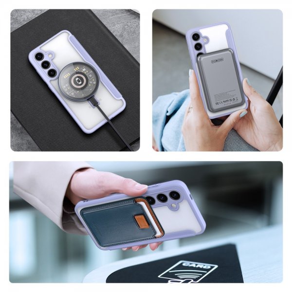 Dux Ducis Samsung Galaxy S24 Etui Skin X Pro Series Kickstand MagSafe Lilla