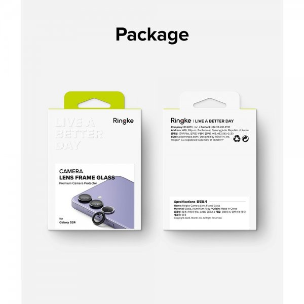 Ringke Samsung Galaxy S24 Kamerabeskytter Camera Lens Frame Svart