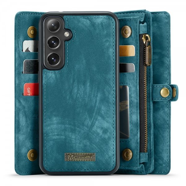 CaseMe Samsung Galaxy S24 Plus Etui 008 Series Avtakbart Deksel Blå