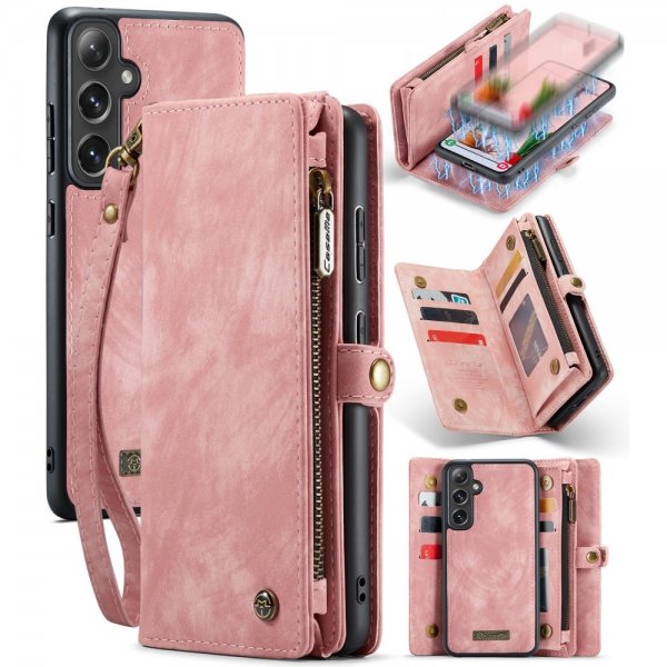 CaseMe Samsung Galaxy S24 Plus Etui 008 Series Avtakbart Deksel Rosa