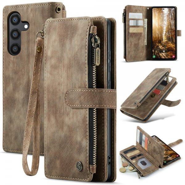 CaseMe Samsung Galaxy S24 Plus Etui C30 Series Brun