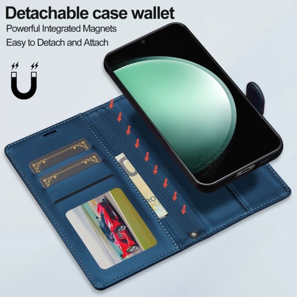 Lc.Imeeke Samsung Galaxy S24 Plus Etui Avtagbart Deksel L2 Series MagSafe Blå