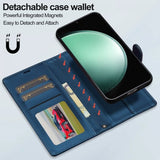 Lc.Imeeke Samsung Galaxy S24 Plus Etui Avtagbart Deksel L2 Series MagSafe Blå