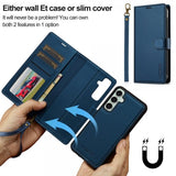 Lc.Imeeke Samsung Galaxy S24 Plus Etui Avtagbart Deksel L2 Series MagSafe Blå