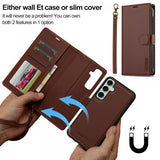 Lc.Imeeke Samsung Galaxy S24 Plus Etui Avtagbart Deksel L2 Series MagSafe Brun
