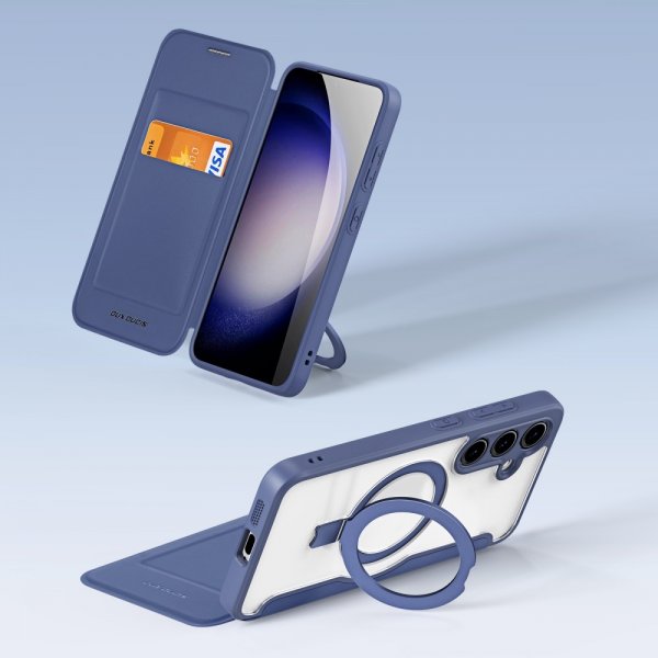 Dux Ducis Samsung Galaxy S24 Plus Etui Skin X Pro Series Kickstand MagSafe Blå