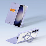 Dux Ducis Samsung Galaxy S24 Plus Etui Skin X Pro Series Kickstand MagSafe Lilla
