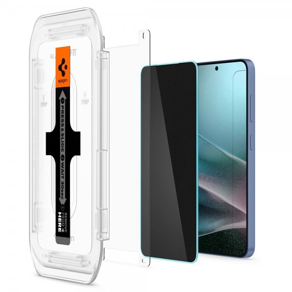 Spigen Samsung Galaxy S24 Plus/Galaxy S25 Plus Skjermbeskytter GLAS.tR EZ Fit Privacy 2-pakning