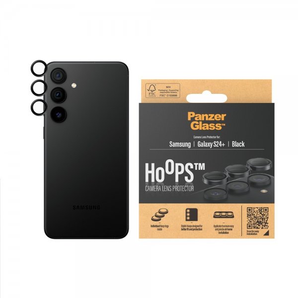 PanzerGlass Samsung Galaxy S24 Plus Kamerabeskytter Hoops Svart
