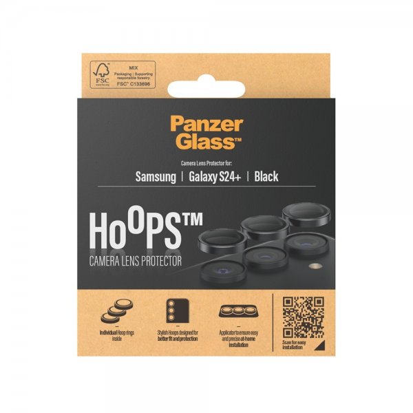 PanzerGlass Samsung Galaxy S24 Plus Kamerabeskytter Hoops Svart