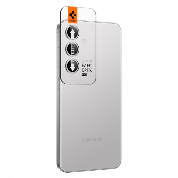 Spigen Samsung Galaxy S24 Plus Kamerabeskytter GLAS.tR EZ Fit Optik Pro 2-pakning Grå