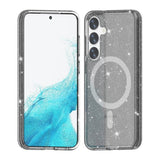 Samsung Galaxy S24 Plus Deksel Glitter MagSafe Svart