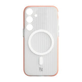 Rvelon Samsung Galaxy S24 Plus Deksel Korrugerte MagSafe Oransje