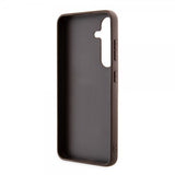 Guess Samsung Galaxy S24 Plus Bottom Stripe Metal Logo Brun