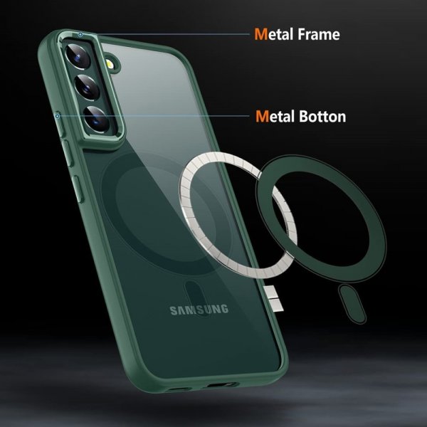 Samsung Galaxy S24 Plus Deksel Farget Kant MagSafe Grønn