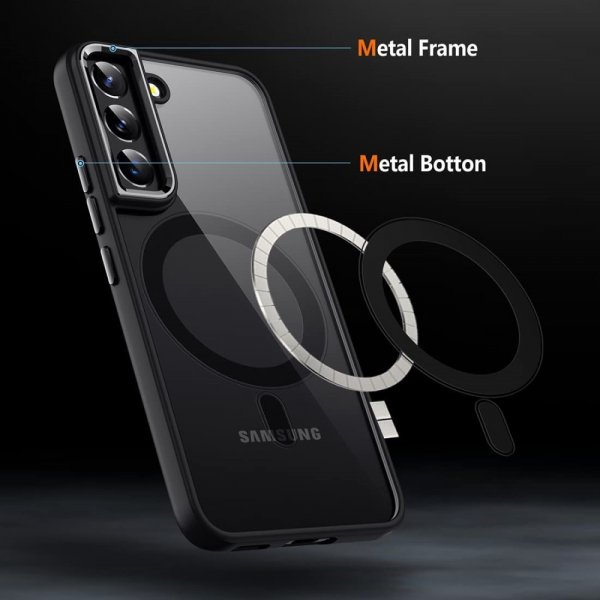 Samsung Galaxy S24 Plus Deksel Farget Kant MagSafe Svart