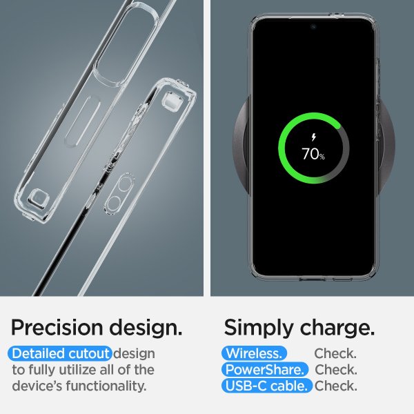 Spigen Samsung Galaxy S24 Plus Deksel Liquid Crystal Crystal Clear