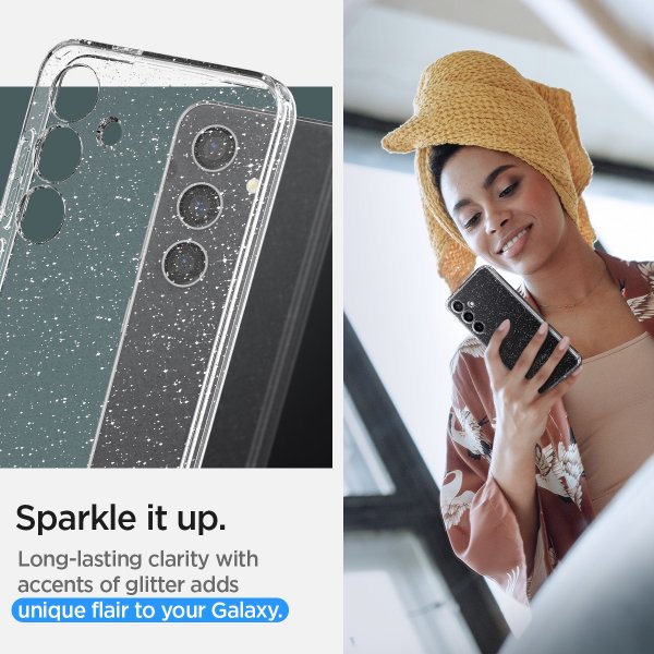 Spigen Samsung Galaxy S24 Plus Deksel Liquid Crystal Glitter Crystal Quartz