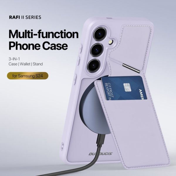 Dux Ducis Samsung Galaxy S24 Plus Deksel Rafi II Series MagSafe Lilla