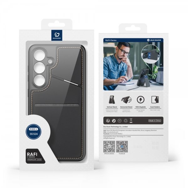 Dux Ducis Samsung Galaxy S24 Plus Deksel Rafi II Series MagSafe Svart