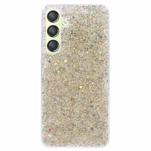 Nordic Covers Samsung Galaxy S24 Plus Deksel Sparkle Series Citrine Gold
