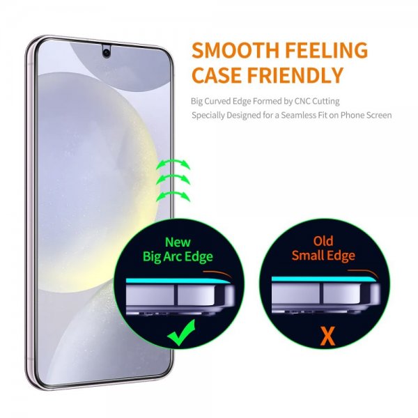 ENKAY Samsung Galaxy S24 Plus Skjermbeskytter Monteringsramme Easy Install