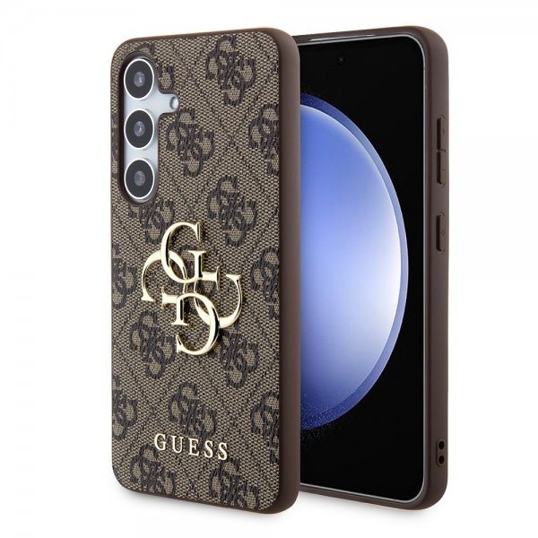 Guess Samsung Galaxy S24 4G Metal Logo Brun