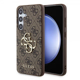 Guess Samsung Galaxy S24 4G Metal Logo Brun