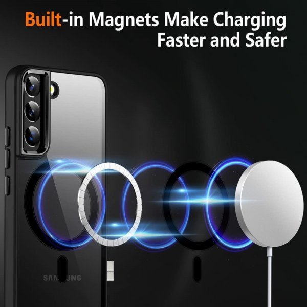 Samsung Galaxy S24 Deksel Farget Kant MagSafe Svart