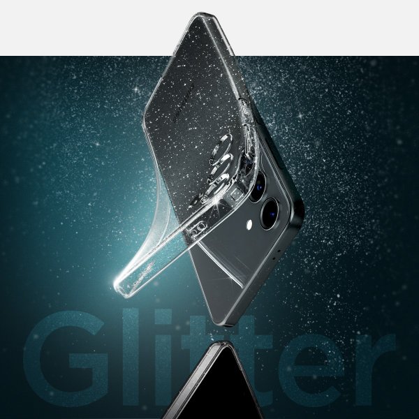 Spigen Samsung Galaxy S24 Deksel Liquid Crystal Glitter Crystal Quartz