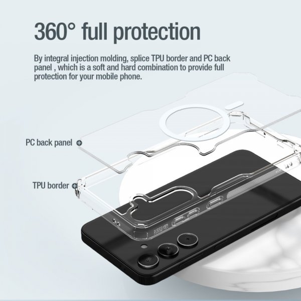 Nillkin Samsung Galaxy S24 Deksel Nature Pro Series MagSafe Transparent
