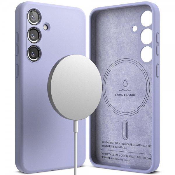Ringke Samsung Galaxy S24 Silicone Magnetic Lavendel