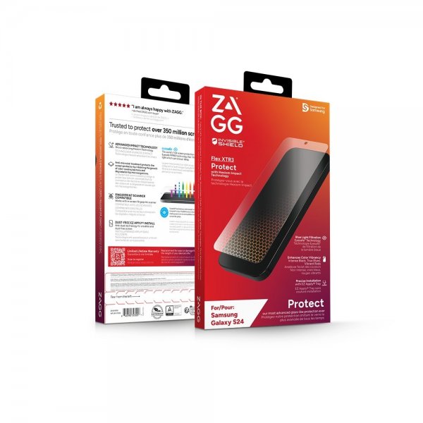 Zagg InvisibleShield Samsung Galaxy S24 Skjermbeskytter Flex XTR3