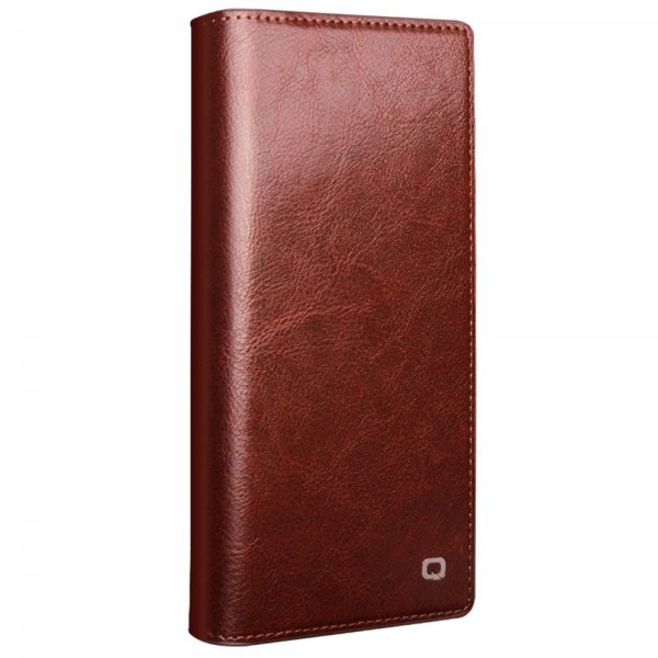 Qialino Samsung Galaxy S24 Ultra Etui Ekte Skinn Brun