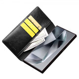 Qialino Samsung Galaxy S24 Ultra Etui Ekte Skinn Svart