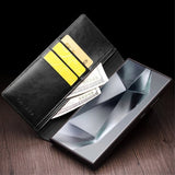 Qialino Samsung Galaxy S24 Ultra Etui Ekte Skinn Svart