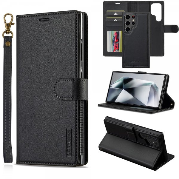 Lc.Imeeke Samsung Galaxy S24 Ultra Etui Avtagbart Deksel L2 Series MagSafe Svart
