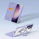 Dux Ducis Samsung Galaxy S24 Ultra Etui Skin X Pro Series Kickstand MagSafe Lilla